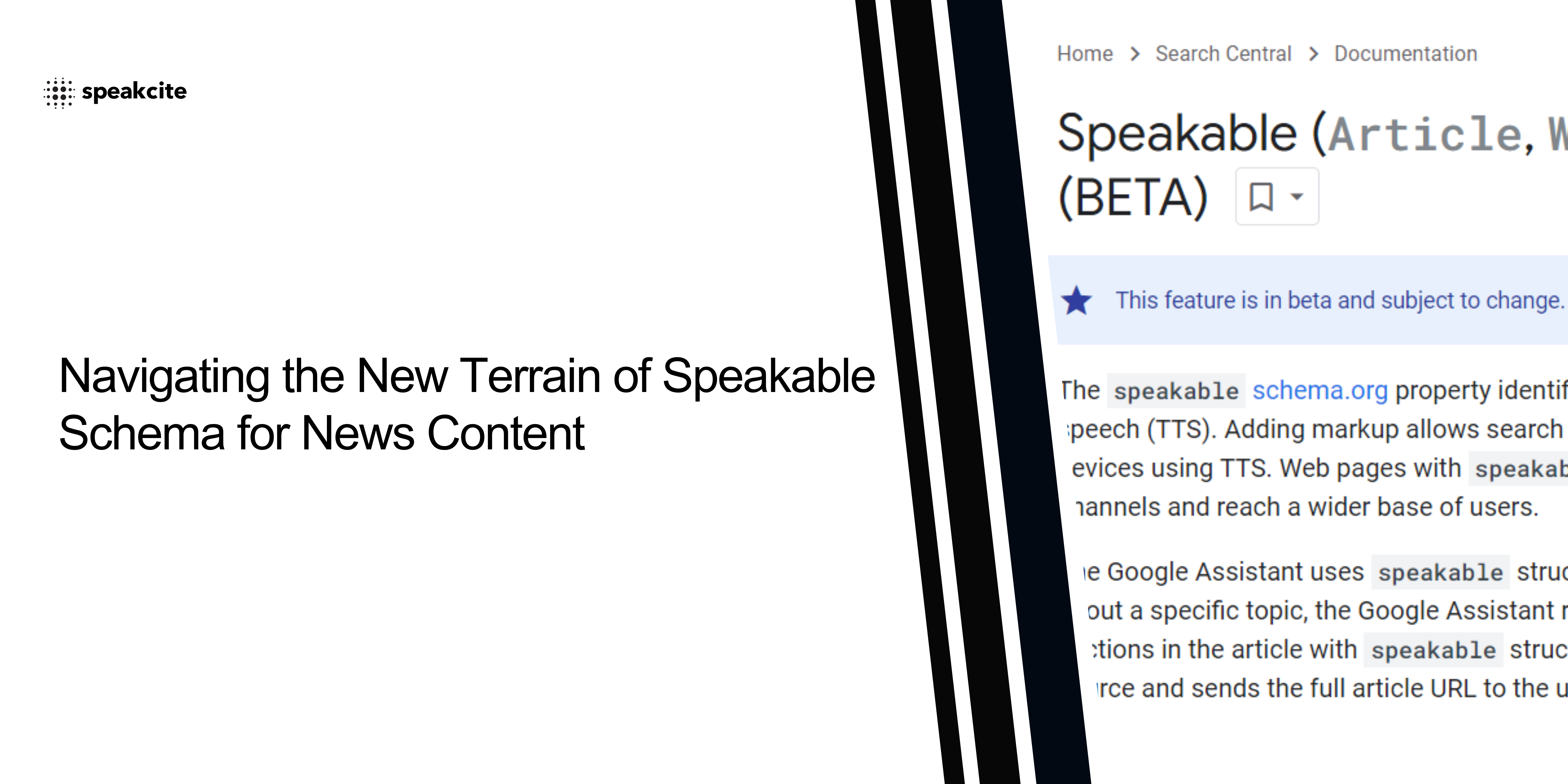 Navigating the New Terrain of Speakable Schema for News Content